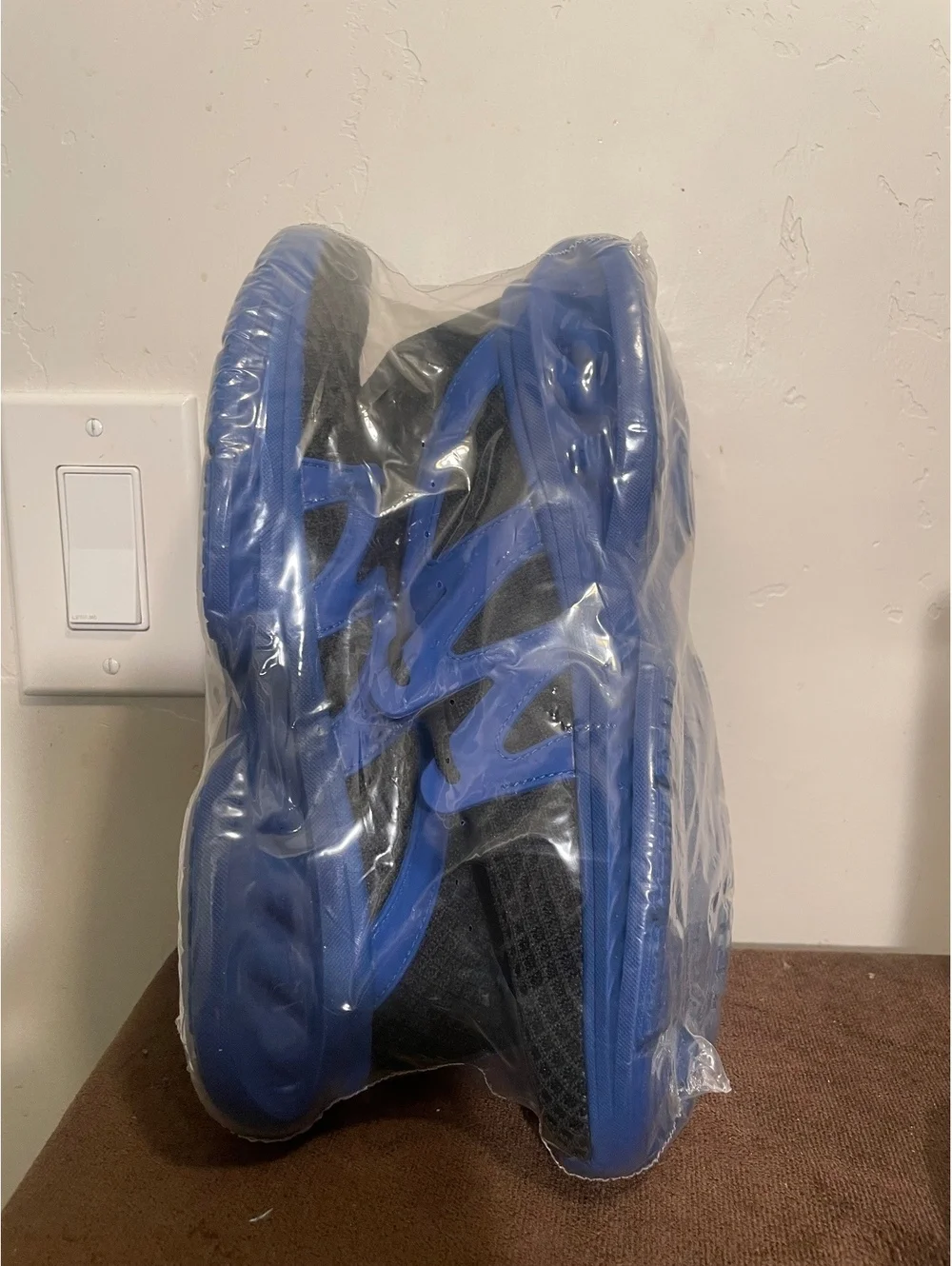 Black and Blue Lightweight Athletic Sneakers
